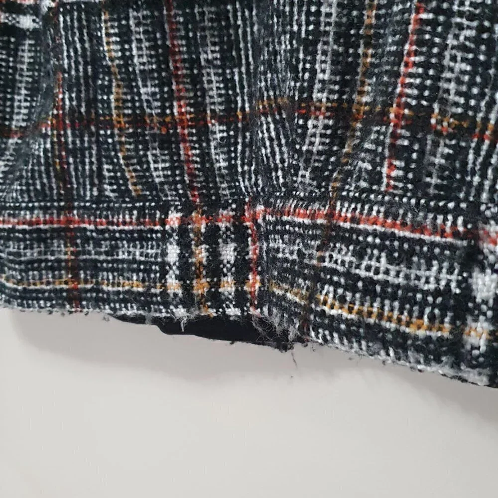 Free People Slouchy Eisenhower Plaid Woven Jacket
